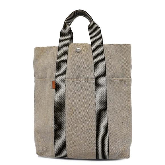 Hermes Handbags - Hermes Tote Bag New Foolt Cabas Canvas Grey Women's